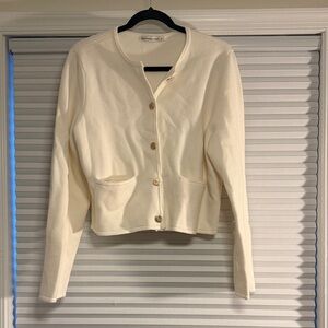 Abercrombie & Fitch Off-White Cardigan Sweater